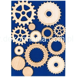 Mechanizm zegara 13 szt , koło, koła  zębate ,trybiki,zębatki